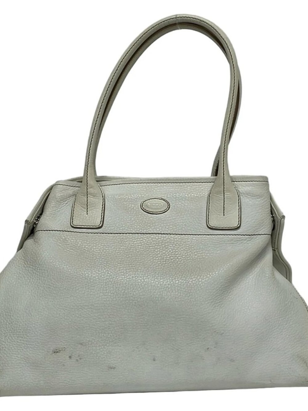 TOD'S White Leather Tote Bag